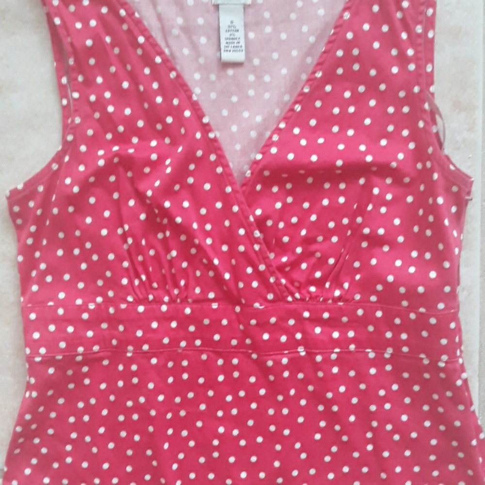 *Host Pick*Bass dark pink polka dot top - Picture 4 of 8